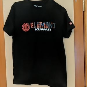 ELEMENT Kuwait Graphic Black T-Shirt Size Large